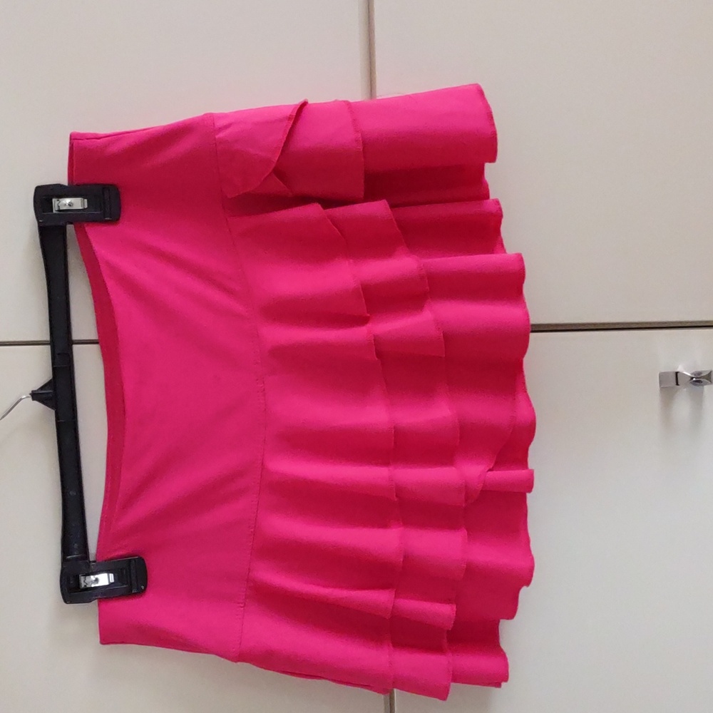 Lucky In Love  Vibrant Pink Mini Skort